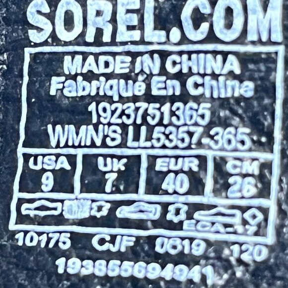 SOREL Joanie II Slingback Wedge Sandals Size 9 Leather Suede Platform - Picture 10 of 12